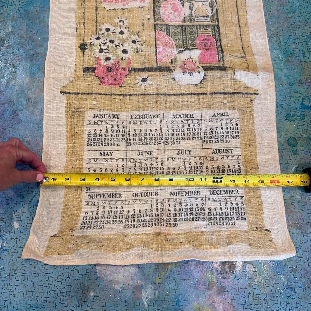 1964 Kitchen Hutch Linen Calendar